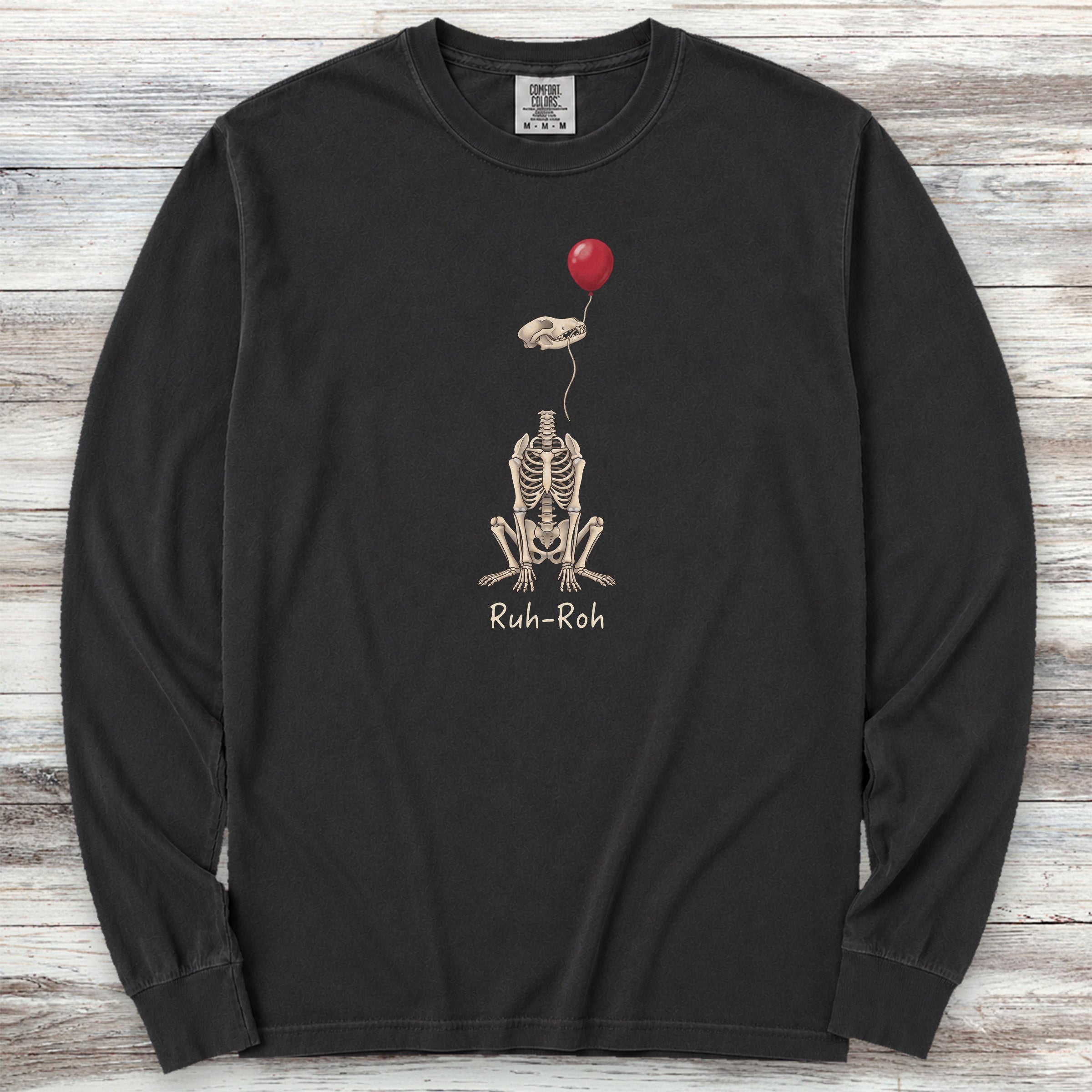 Ruh-Roh Long Sleeve Tee - Black