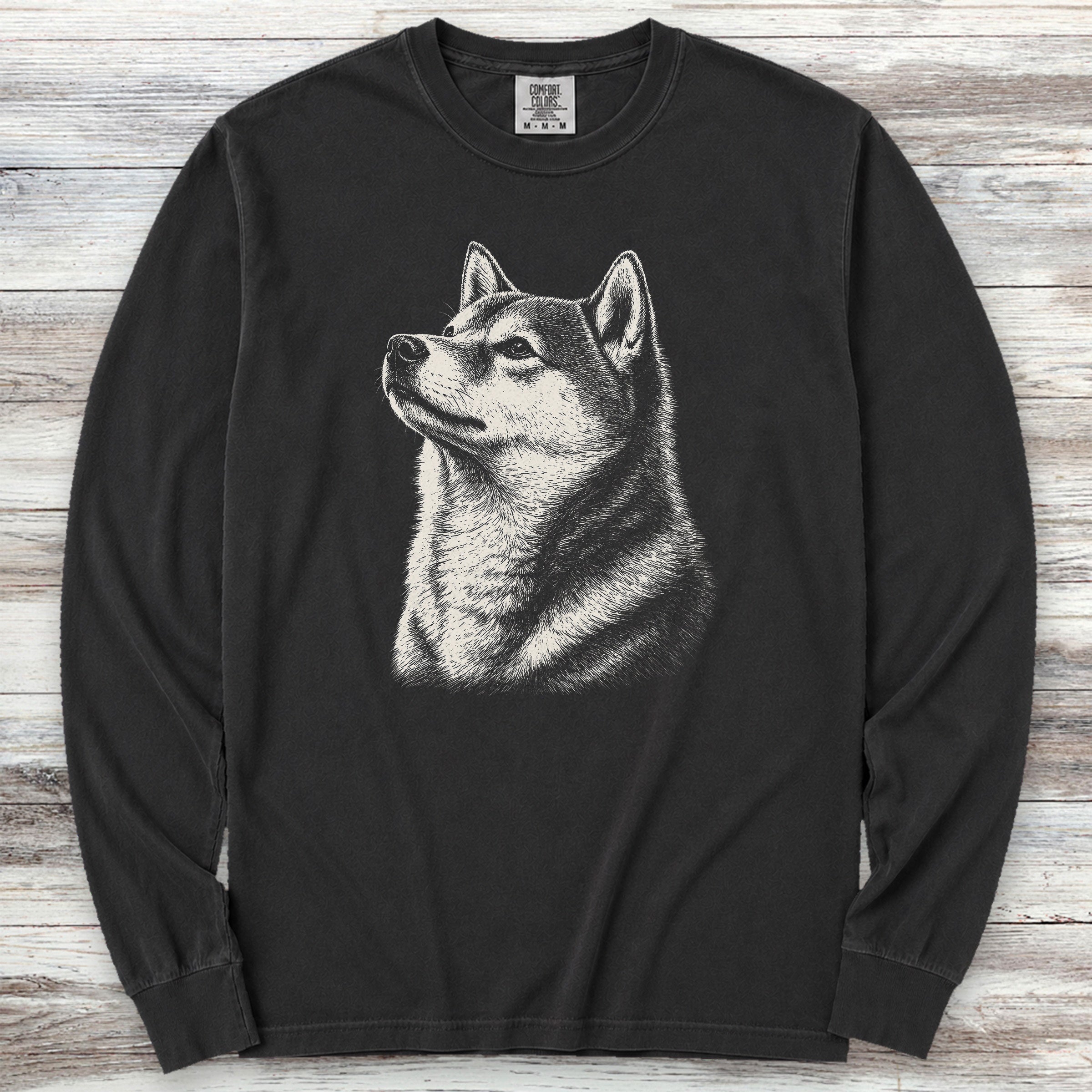Shiba Inu Loyalty Long Sleeve Tee - Black