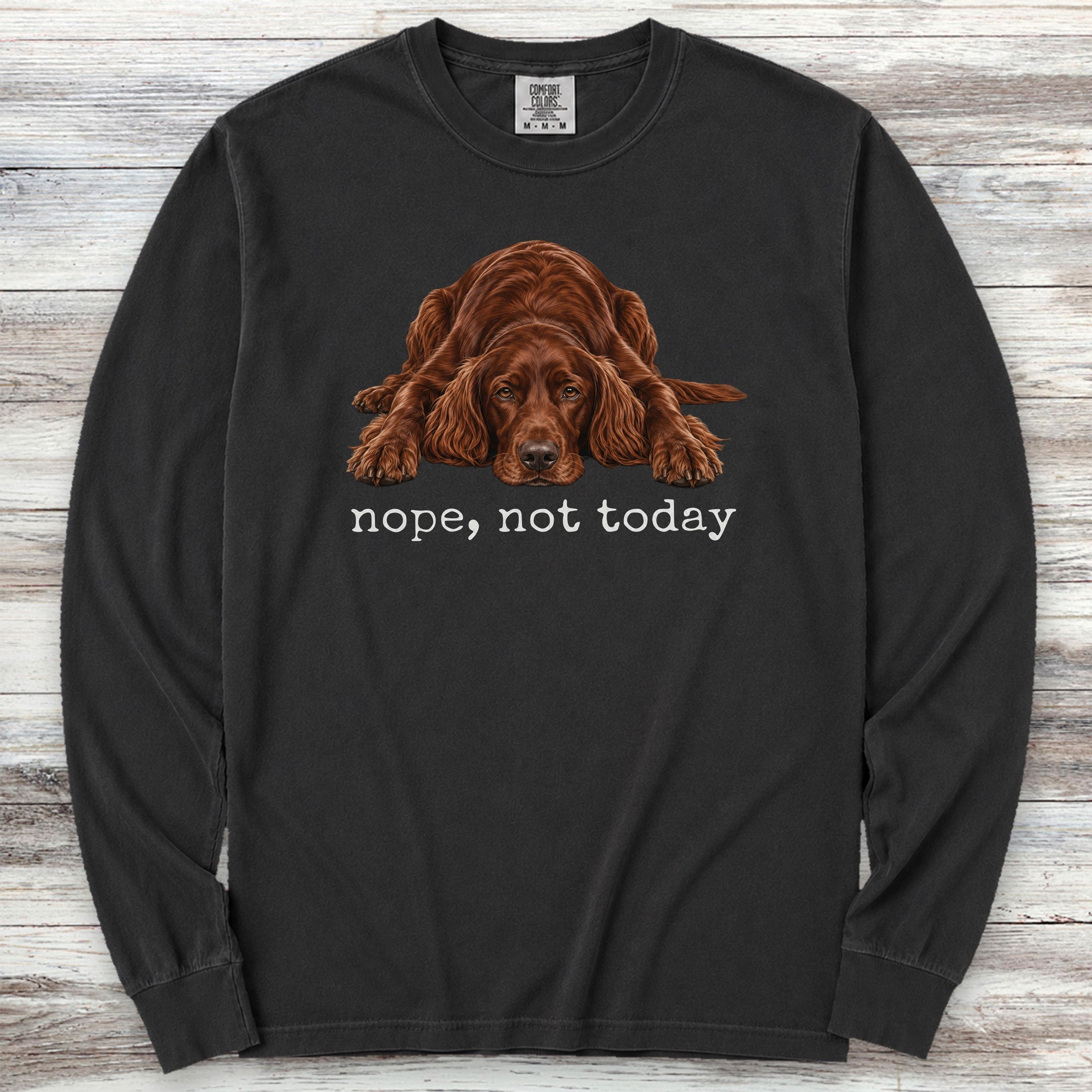 Irish Setter Nope Long Sleeve Tee - Black