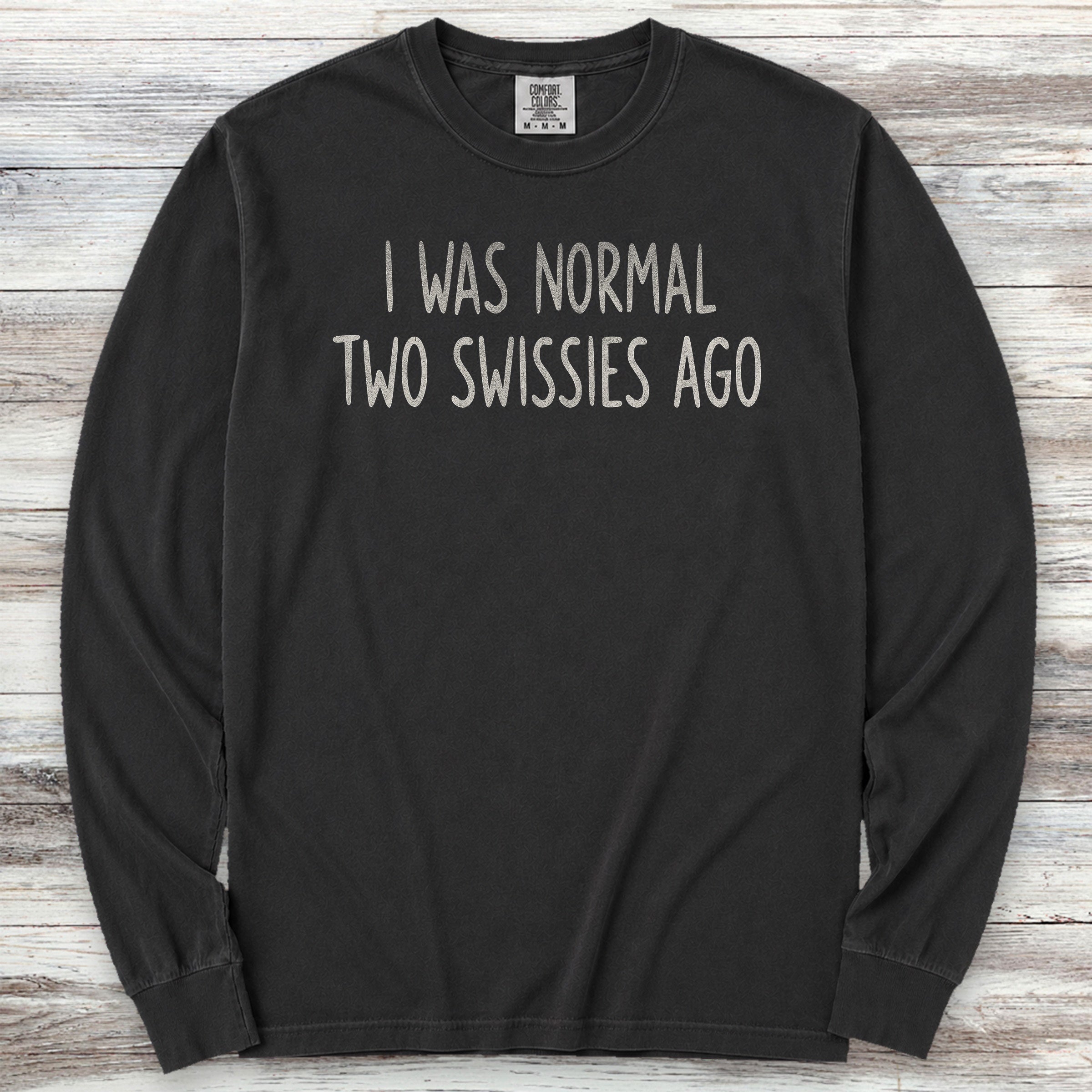 Swiss Mountain Dog Normal Long Sleeve Tee - Black