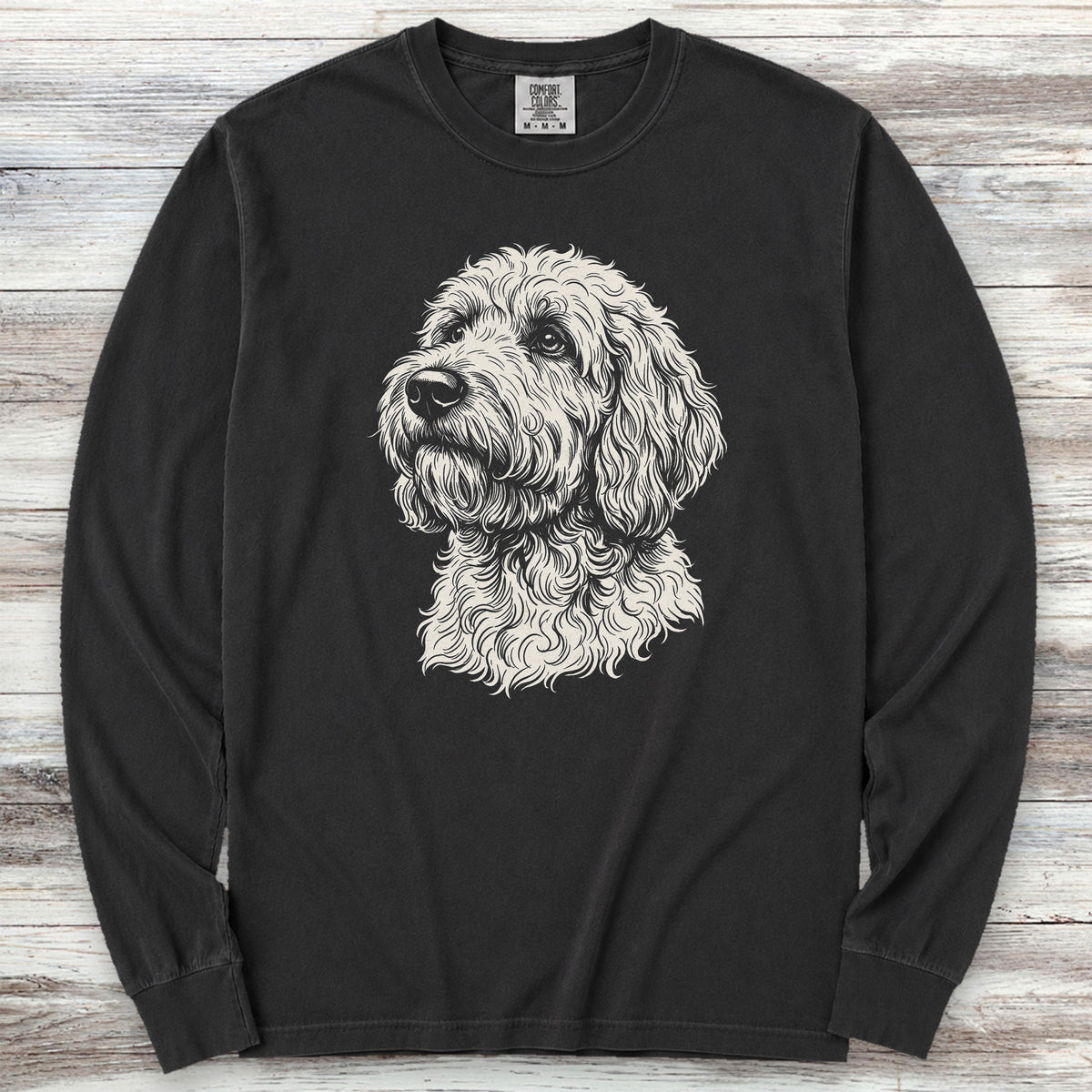 Goldendoodle Loyalty Long Sleeve Tee - Black