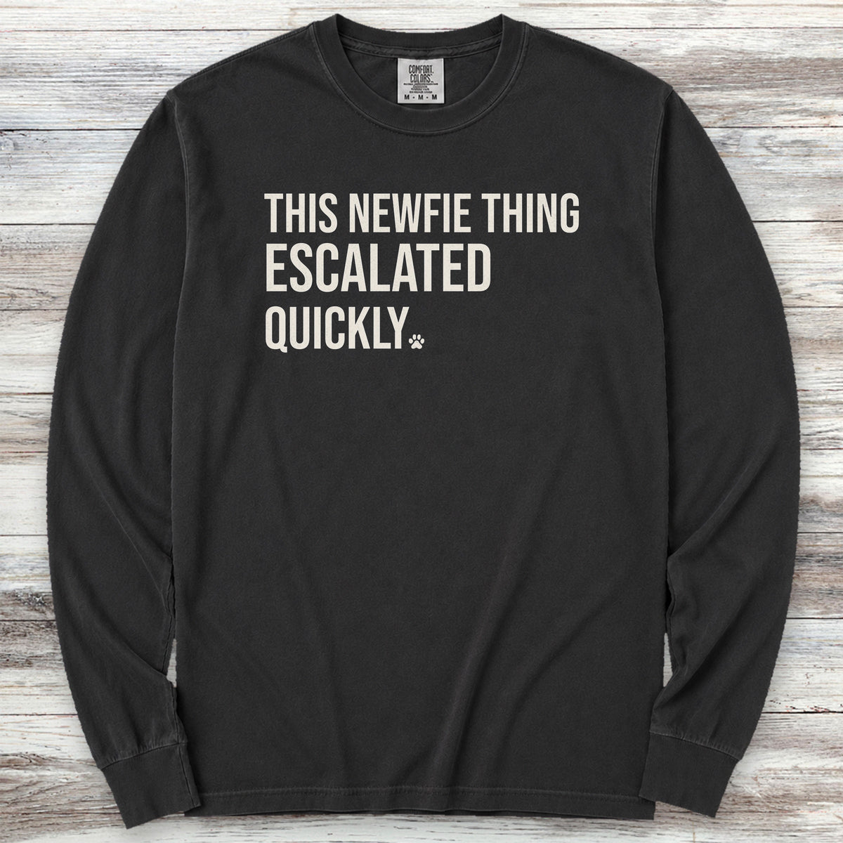 Newfoundland Escalated Long Sleeve Tee - Black