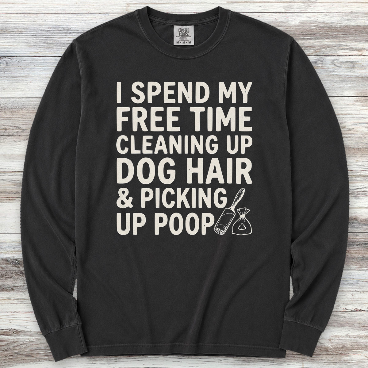 Free Time Long Sleeve Tee - Black