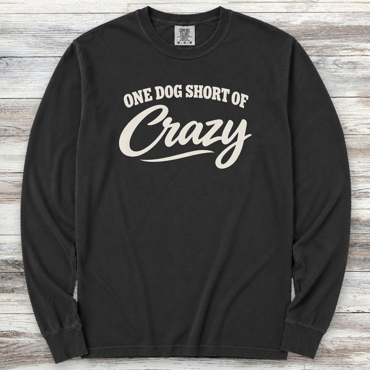 Short of Crazy Long Sleeve Tee - Black