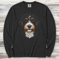 Bernedoodle Studio Portrait Long Sleeve Tee - Black