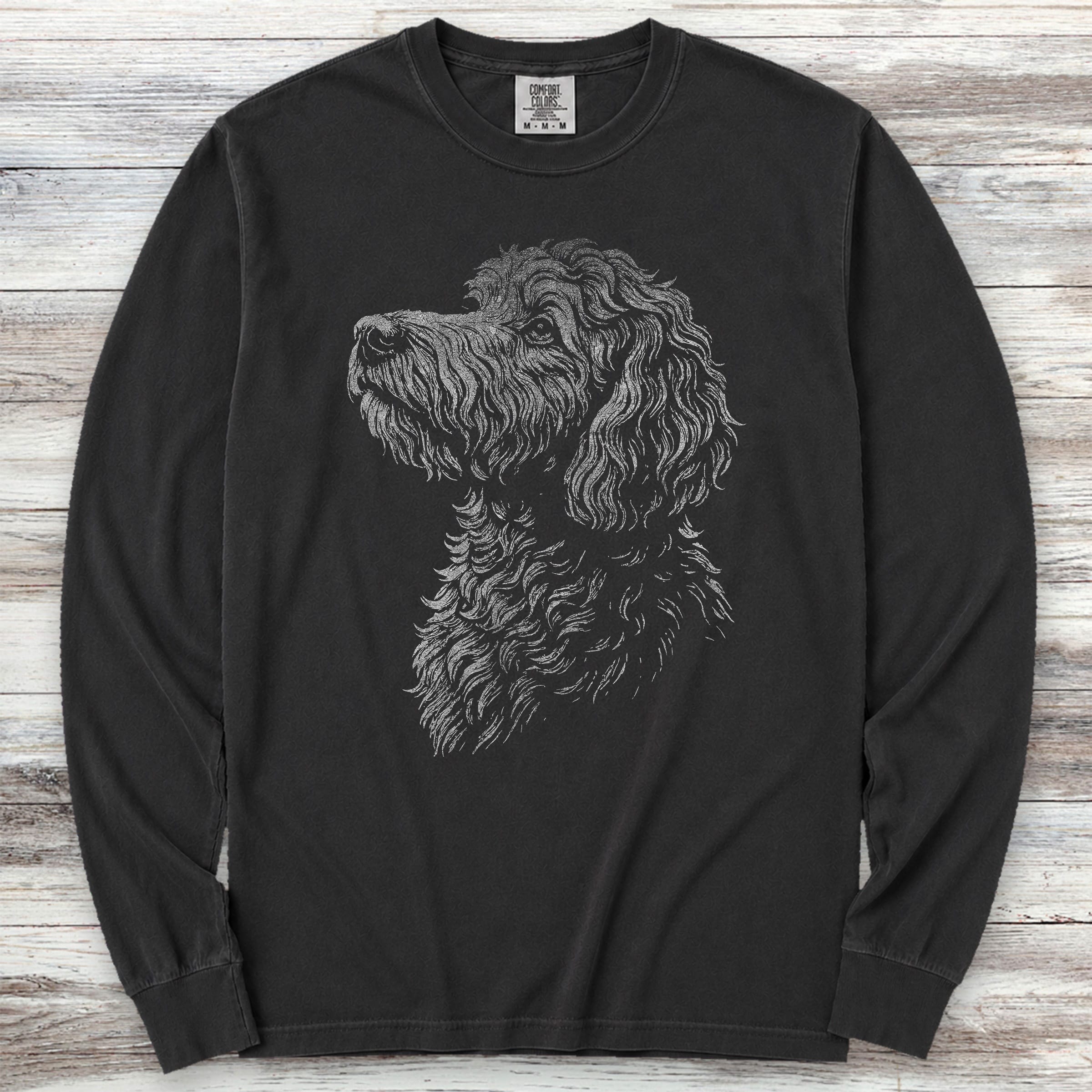 Doodle Loyalty Long Sleeve Tee - Black