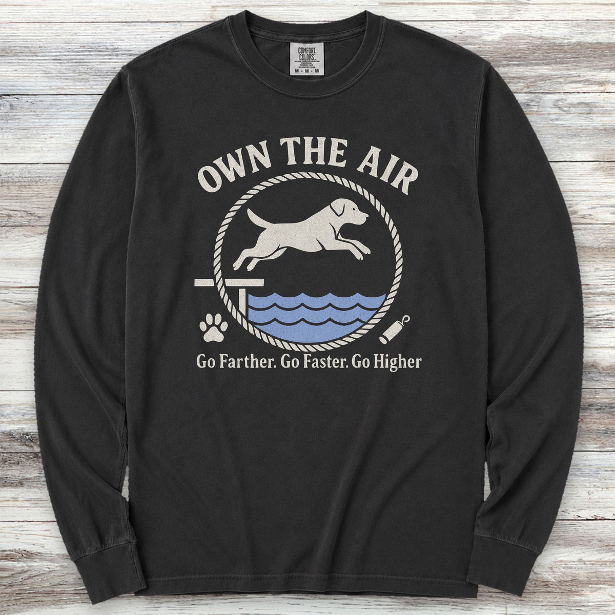 Labrador Retriever Air Long Sleeve Tee - Black
