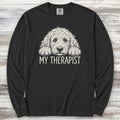 Goldendoodle Therapist Long Sleeve Tee - Black
