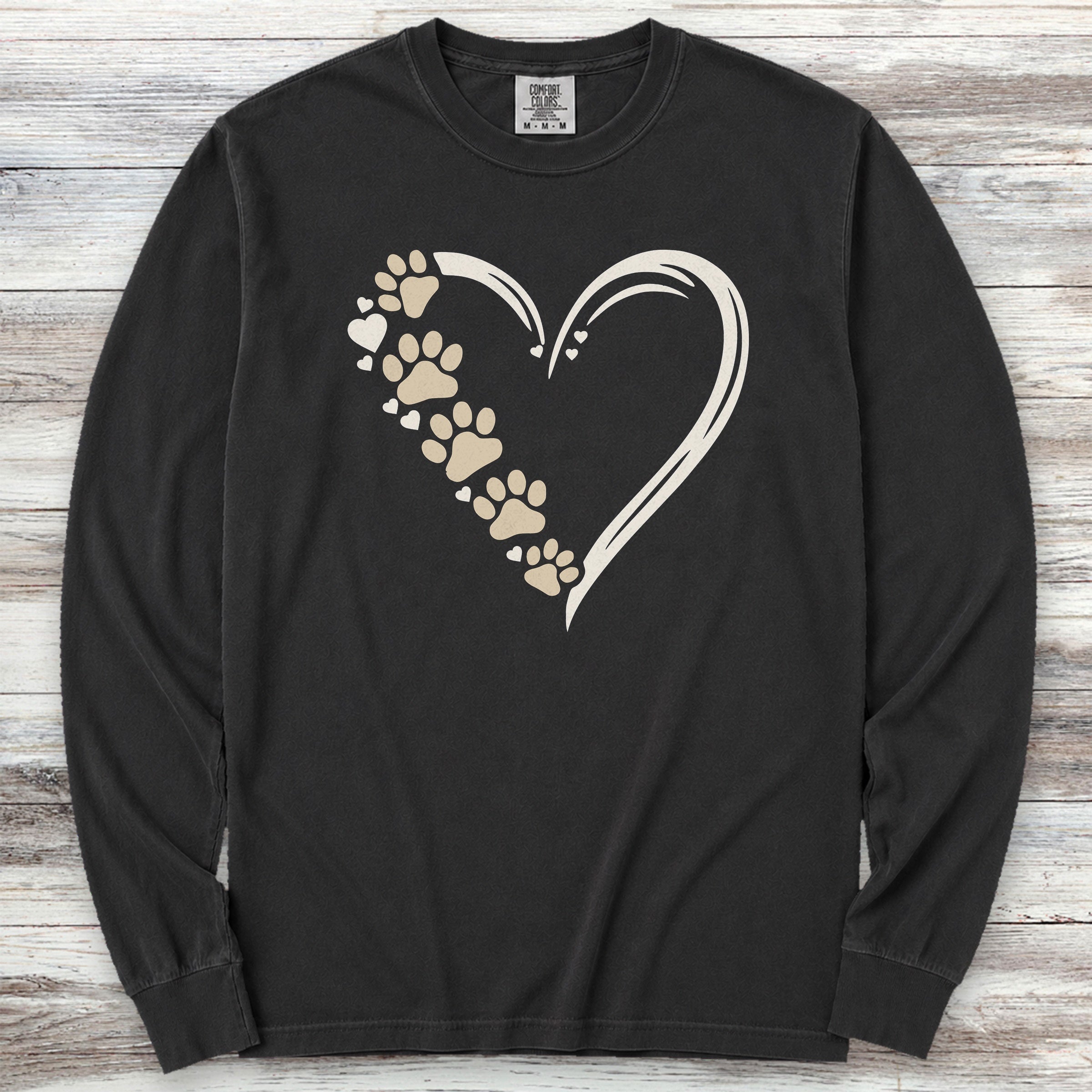 Loyal Heart Long Sleeve Tee - Black