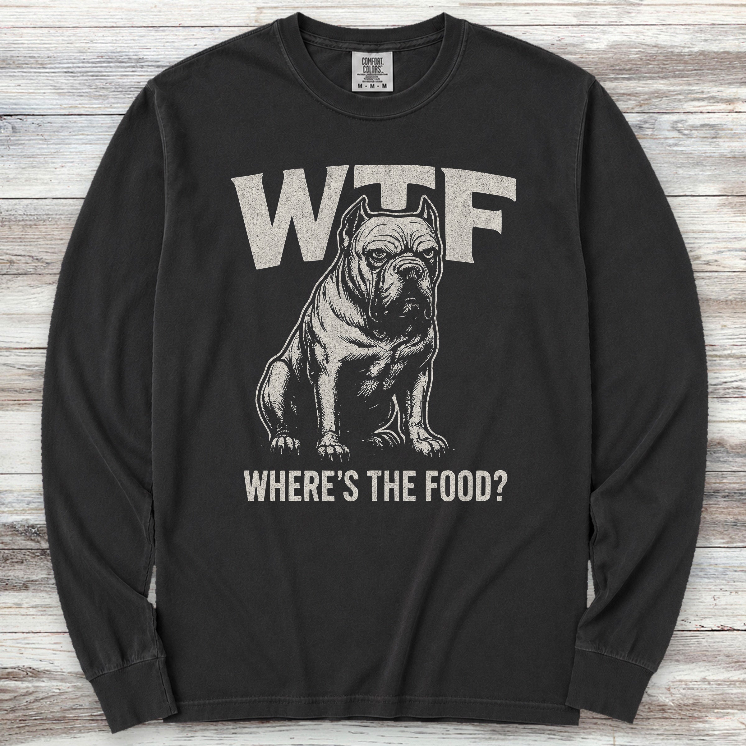 Cane Corso WTF Long Sleeve Tee - Black