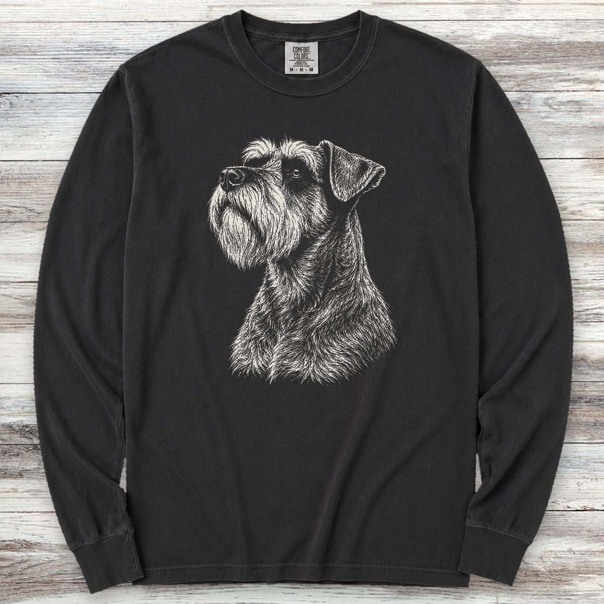 Schnauzer Loyalty Long Sleeve Tee - Black