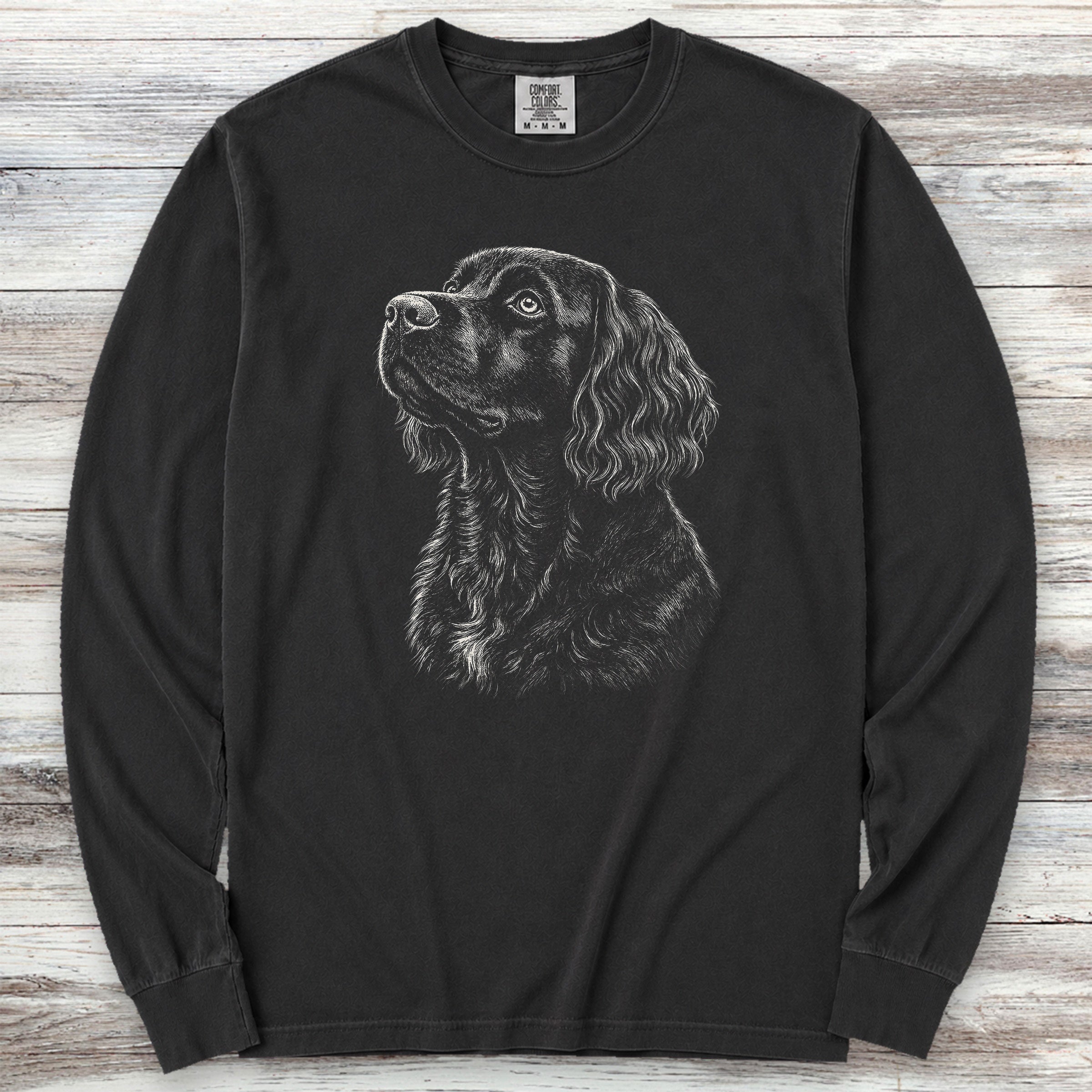 Boykin Spaniel Loyalty Long Sleeve Tee - Black