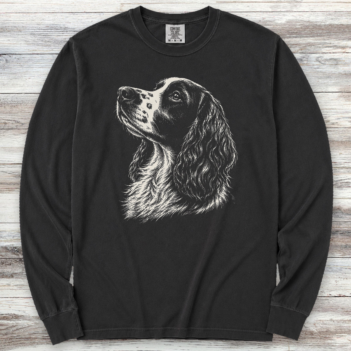 English Springer Spaniel Loyalty Long Sleeve Tee - Black