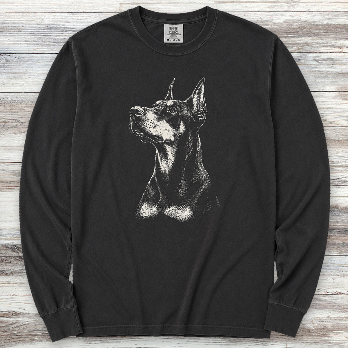 Doberman Loyalty Long Sleeve Tee - Black