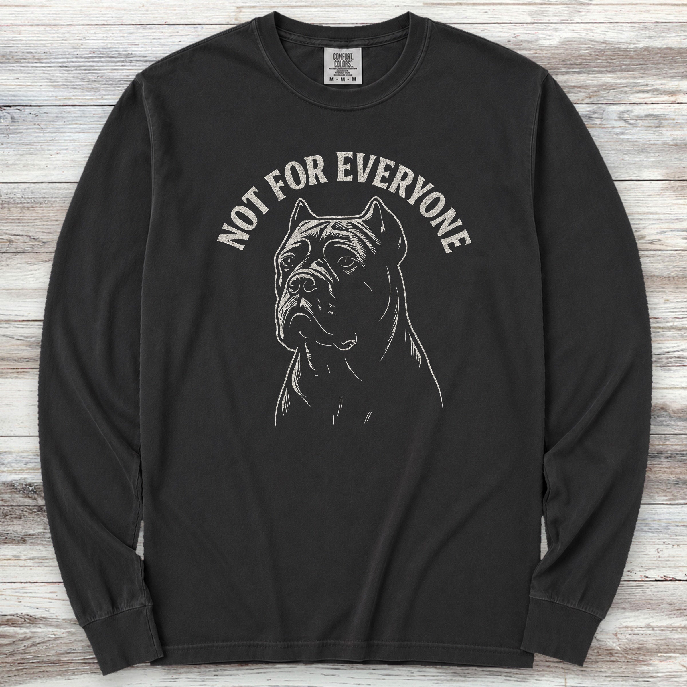 Cane Corso Not Everyone Long Sleeve Tee - Black