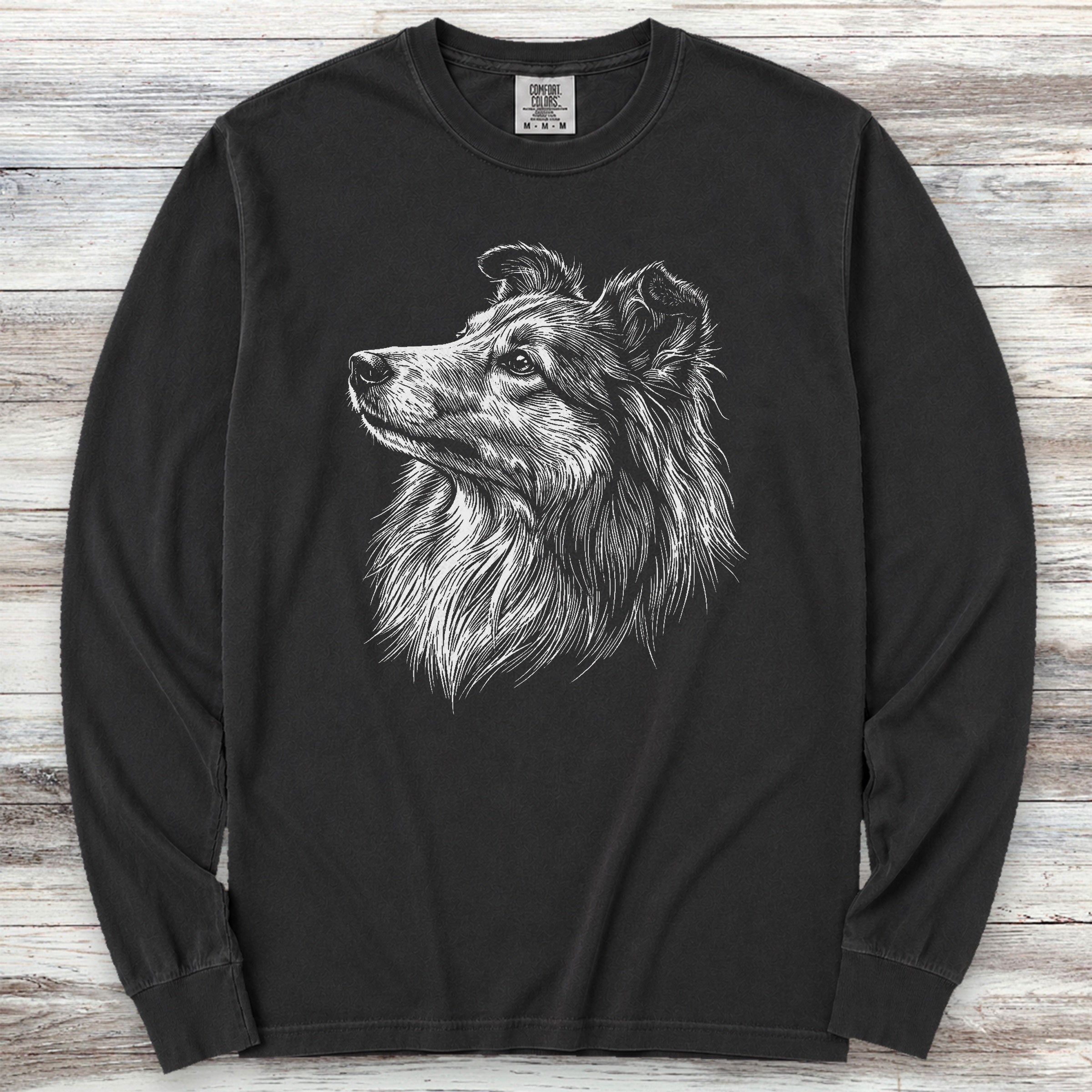 Shetland Sheepdog Loyalty Long Sleeve Tee - Black
