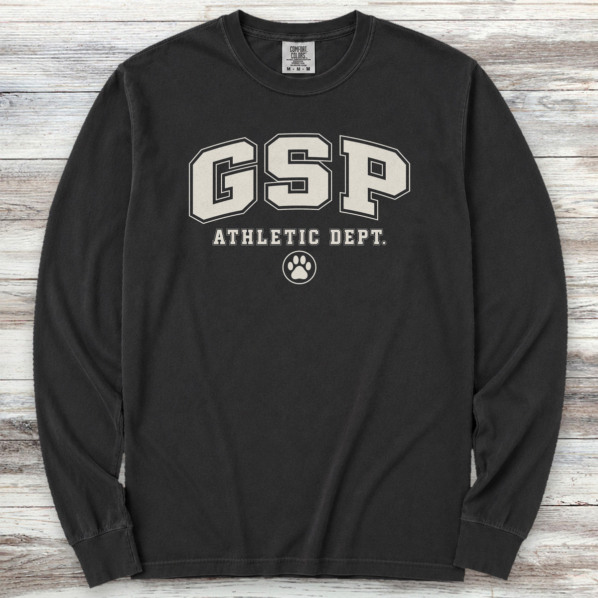 German Shorthaired Pointer Athletic Dept Long Sleeve Tee - Black