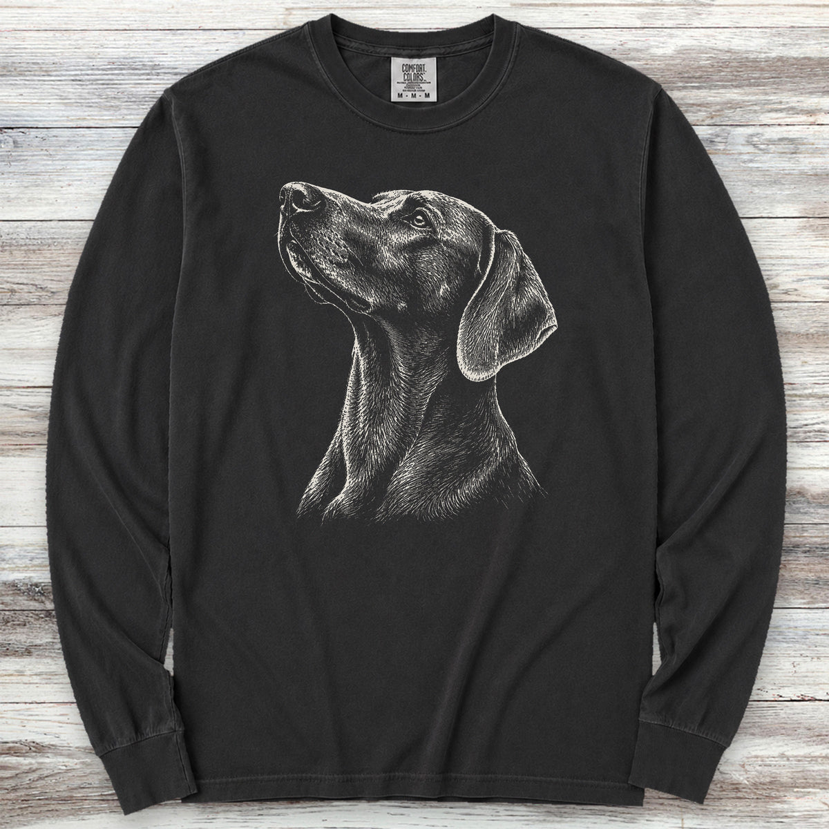 Vizsla Loyalty Long Sleeve Tee - Black