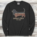 Basset Hound 250 Long Sleeve Tee - Black