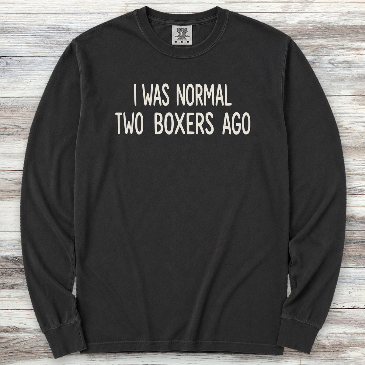 Boxer Normal Long Sleeve Tee - Black