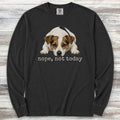 Jack Russell Nope Long Sleeve Tee - Black
