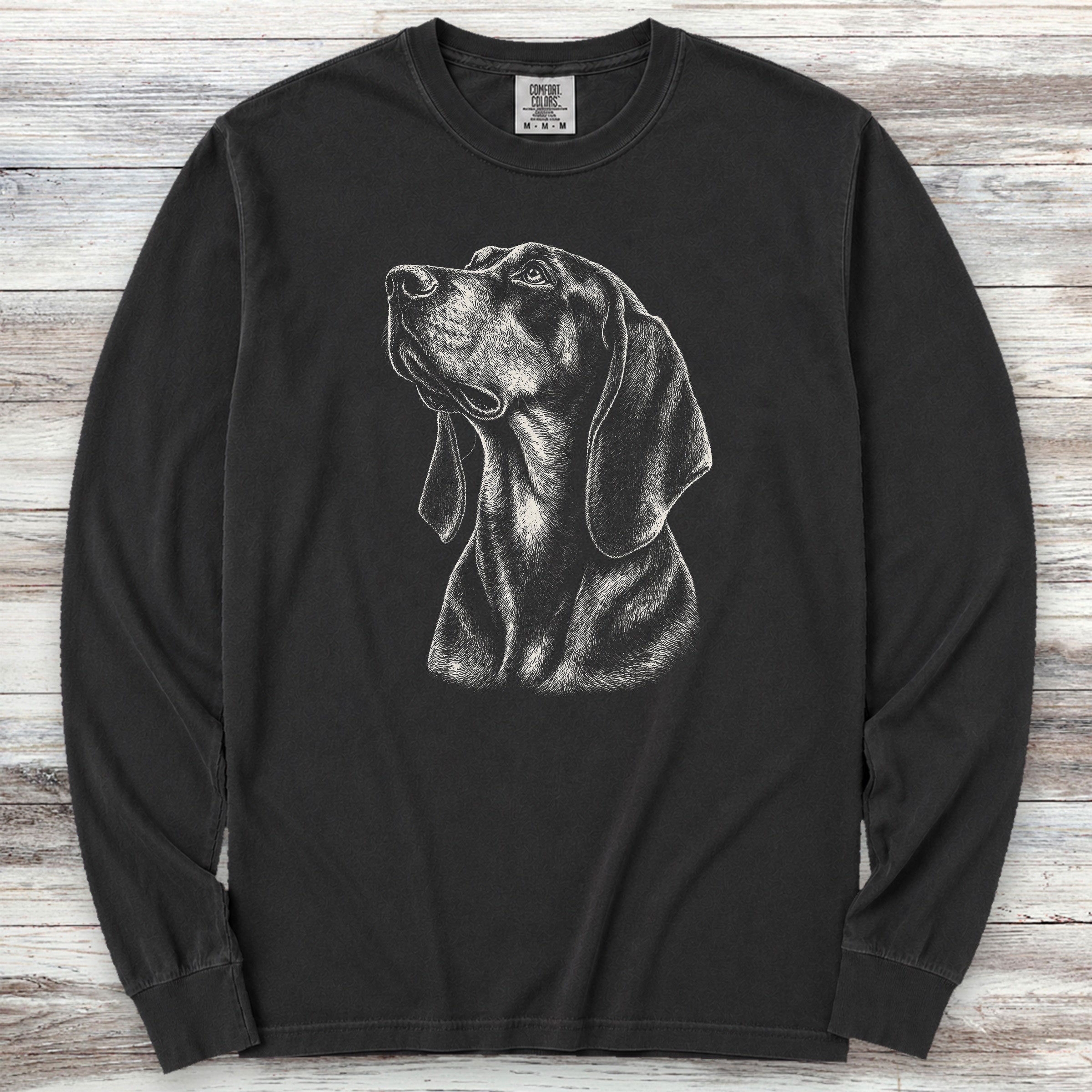 Coonhound Loyalty Long Sleeve Tee - Black