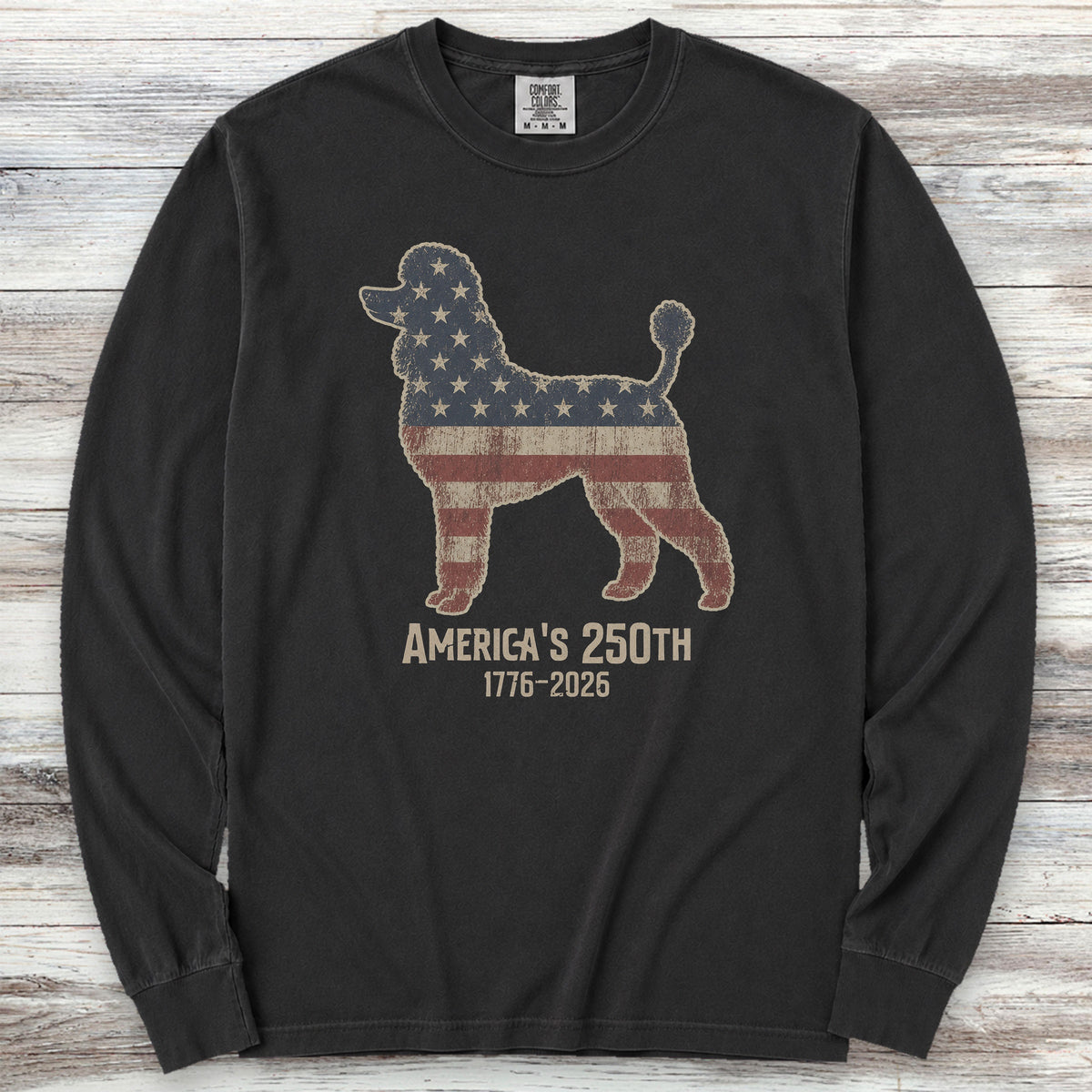 Poodle 250 Long Sleeve Tee - Black