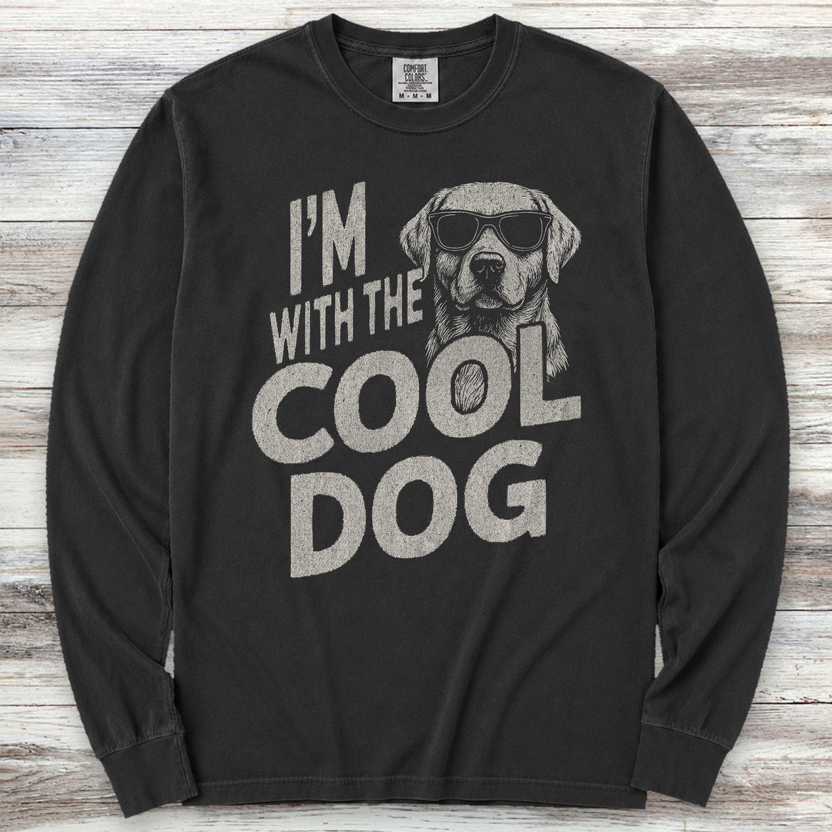 Labrador Retriever Cool Dog Long Sleeve Tee - Black