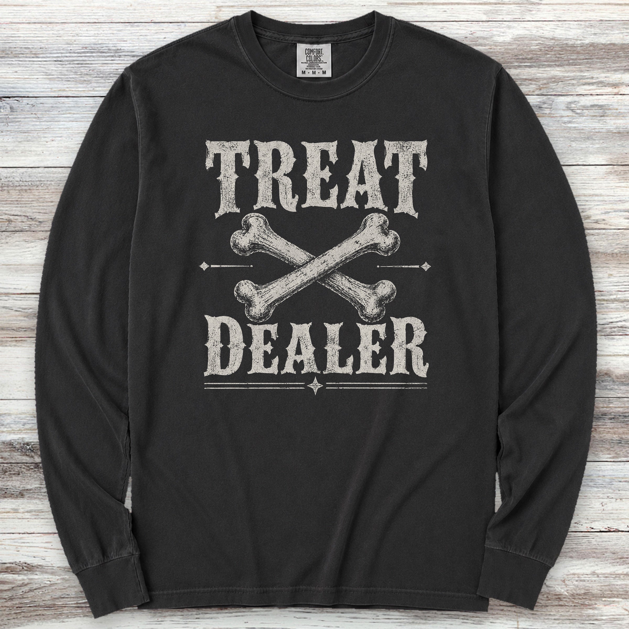Western Treat Dealer Long Sleeve Tee - Black
