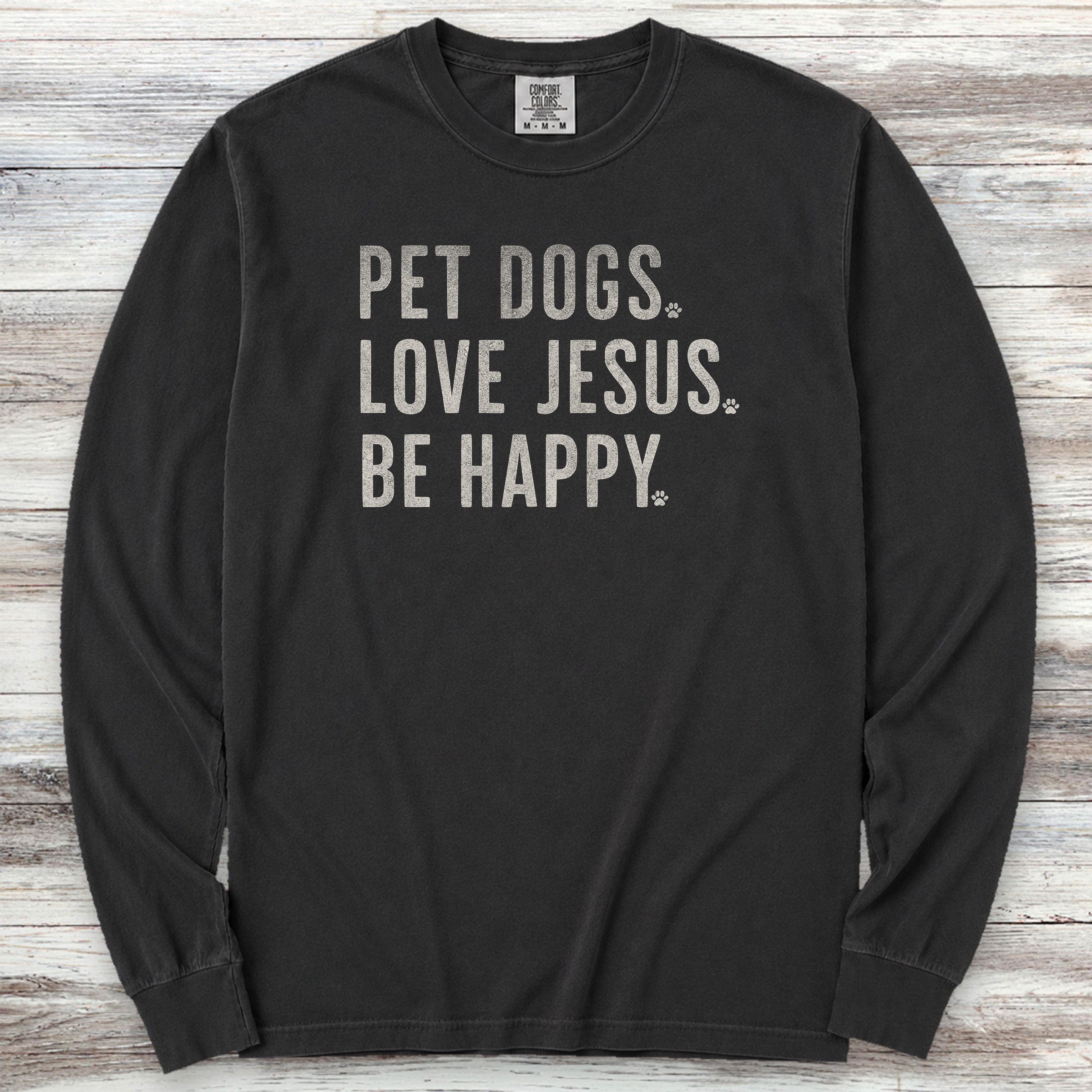 Love Jesus Long Sleeve Tee - Black