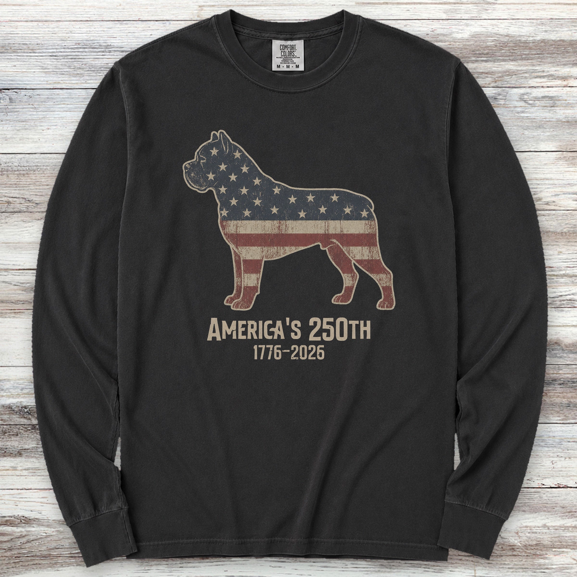 Cane Corso 250 Long Sleeve Tee - Black