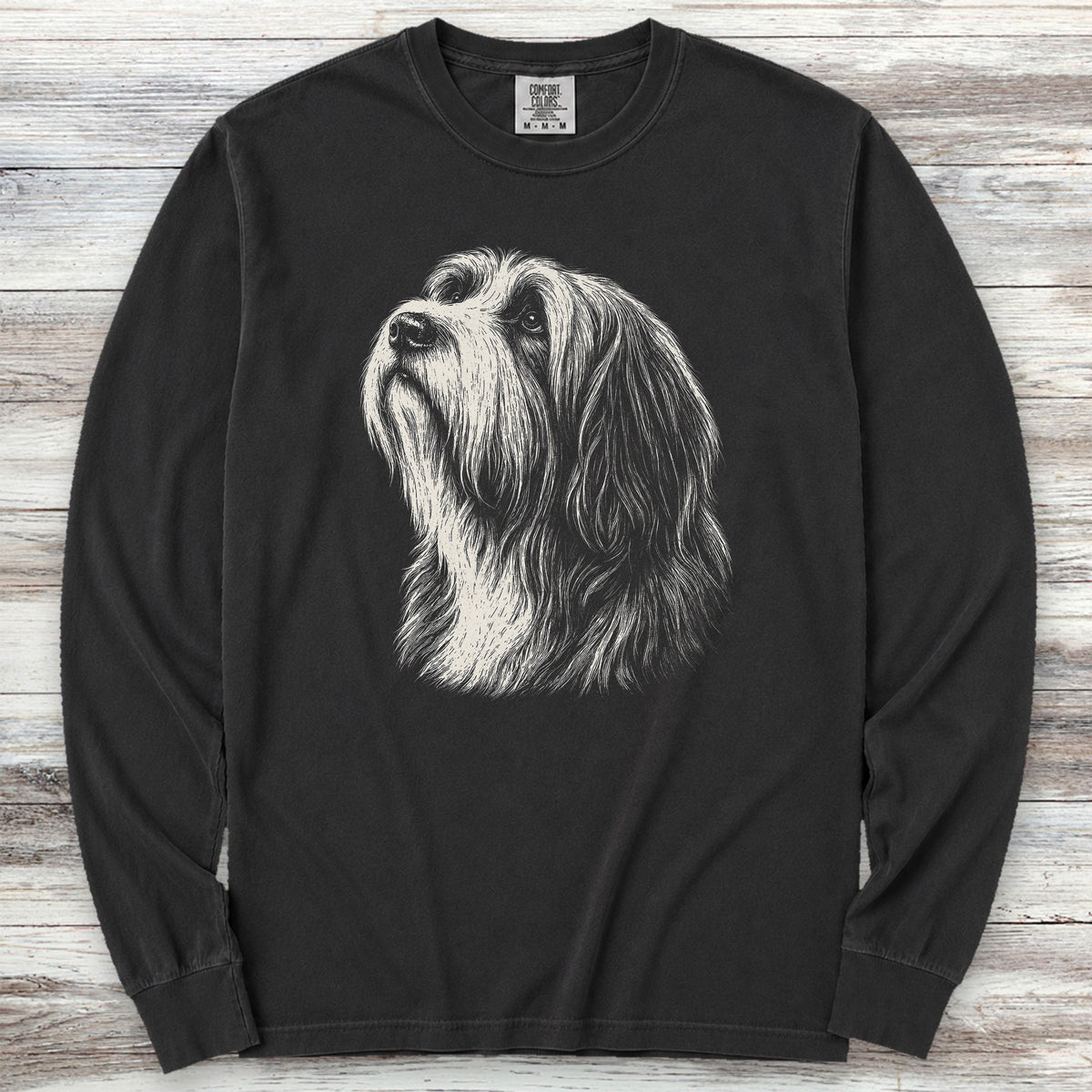 Bearded Collie Loyalty Long Sleeve Tee - Black