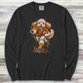 Cockapoo Football Long Sleeve Tee - Black