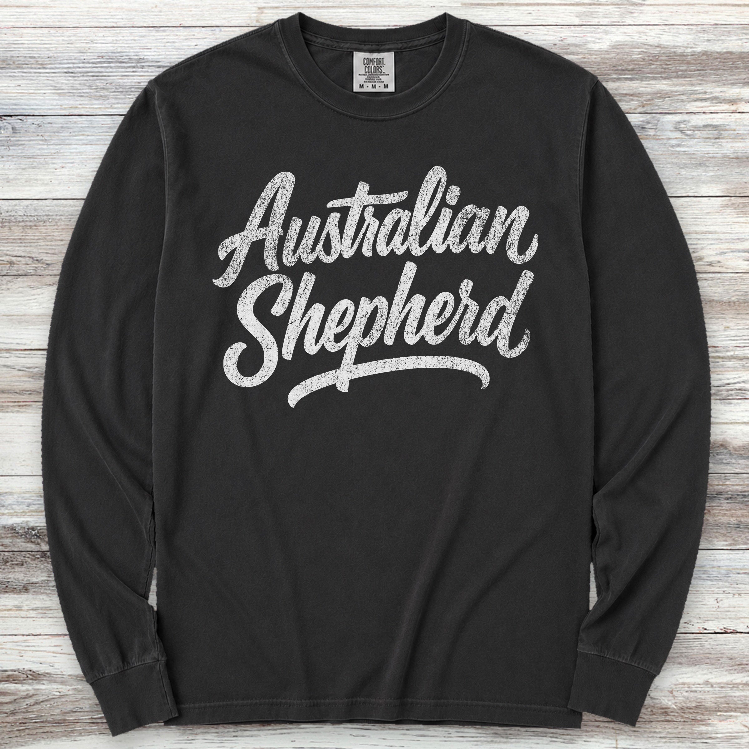 Australian Shepherd Team Long Sleeve Tee - Black