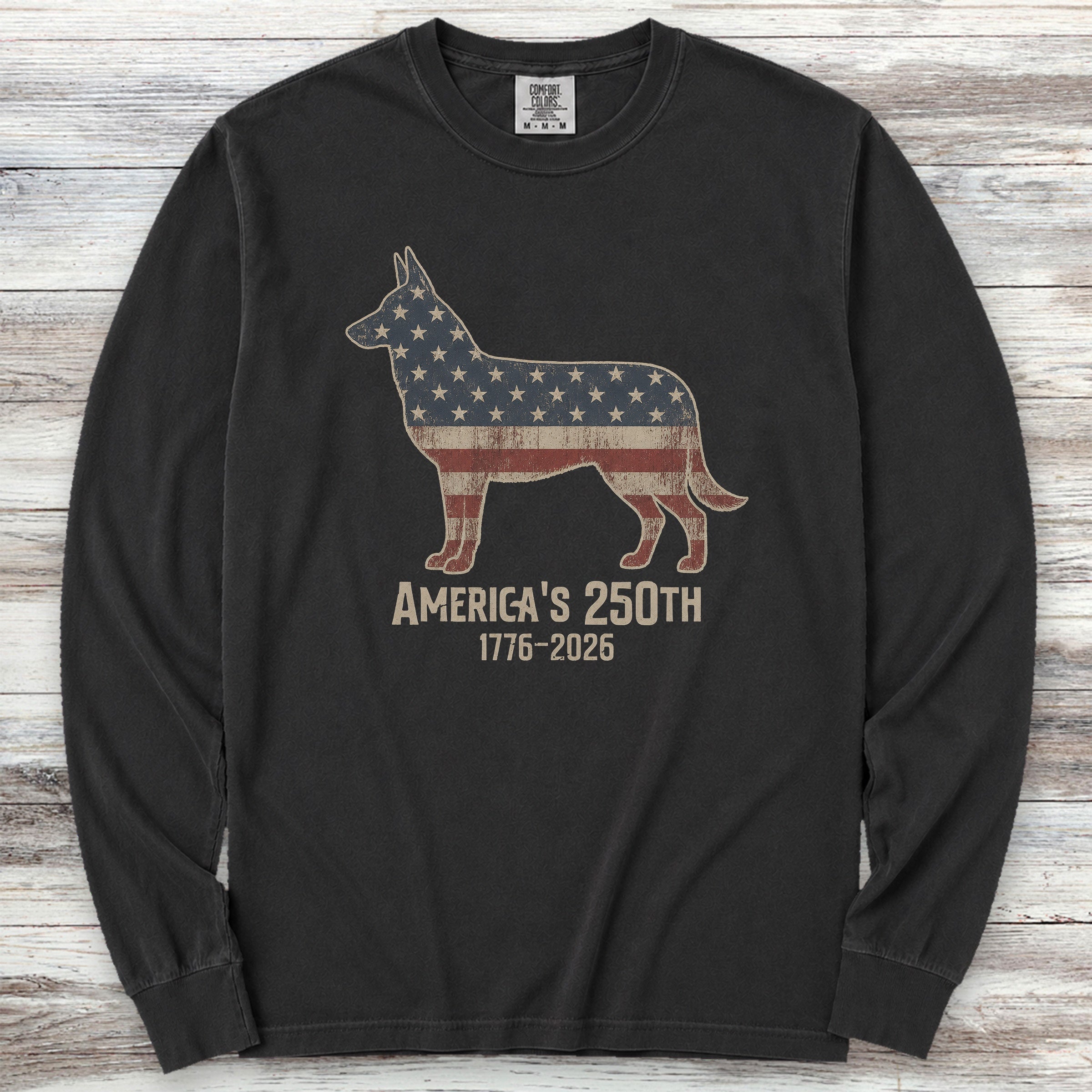 Belgian Malinois 250 Long Sleeve Tee - Black