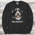 Bernedoodle Got Snow Long Sleeve Tee - Black