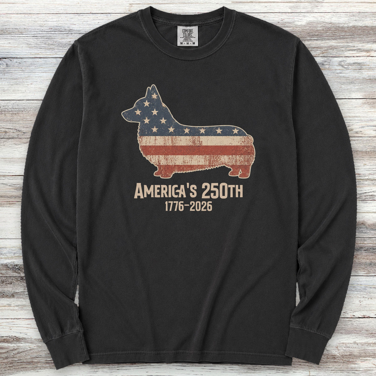 Corgi 250 Long Sleeve Tee - Black