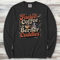 Bernese Mountain Dog Cuddles Long Sleeve Tee - Black