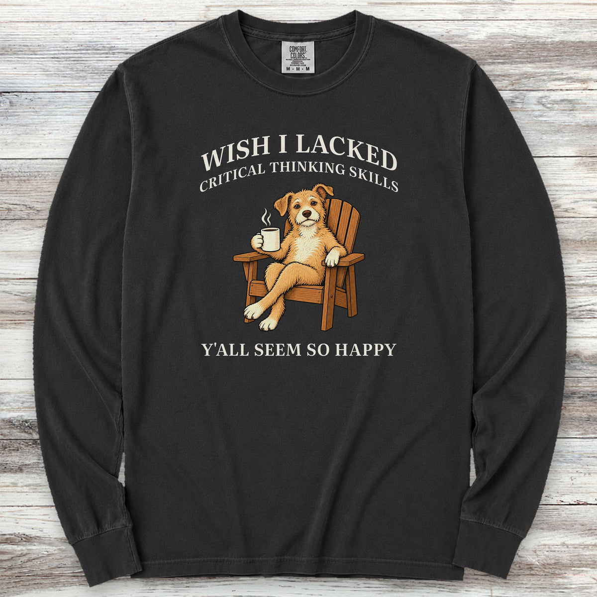 Critical Thinking Skills Long Sleeve Tee - Black