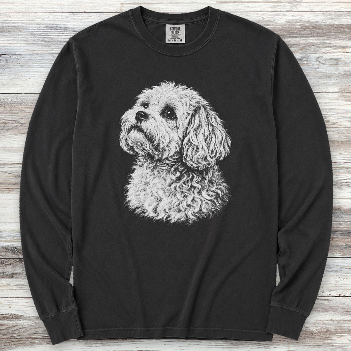 Maltipoo Loyalty Long Sleeve Tee - Black