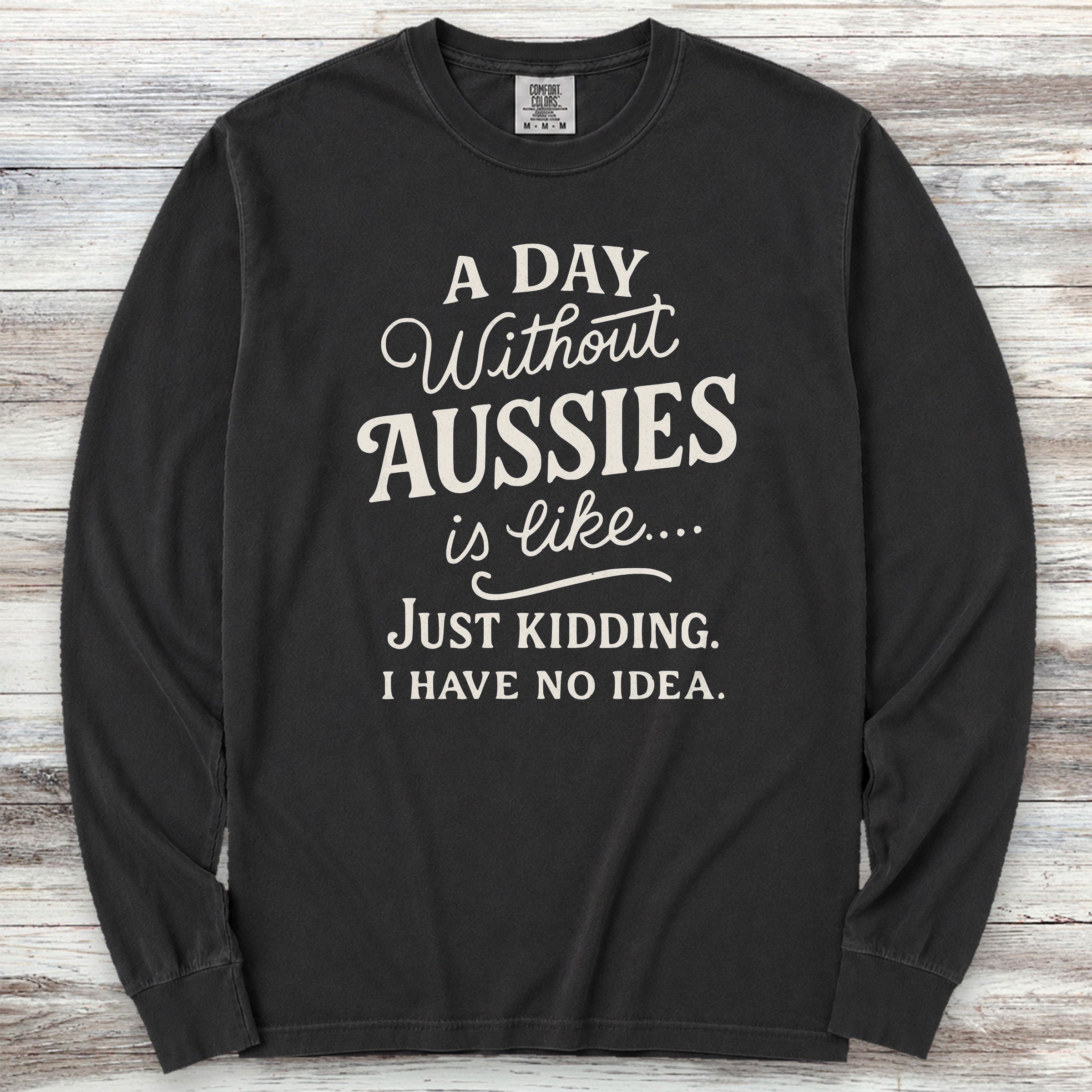 Aussie Days Long Sleeve Tee - Black