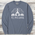 Bernese Mountain Dog Lapdog Long Sleeve Tee - Blue Jean