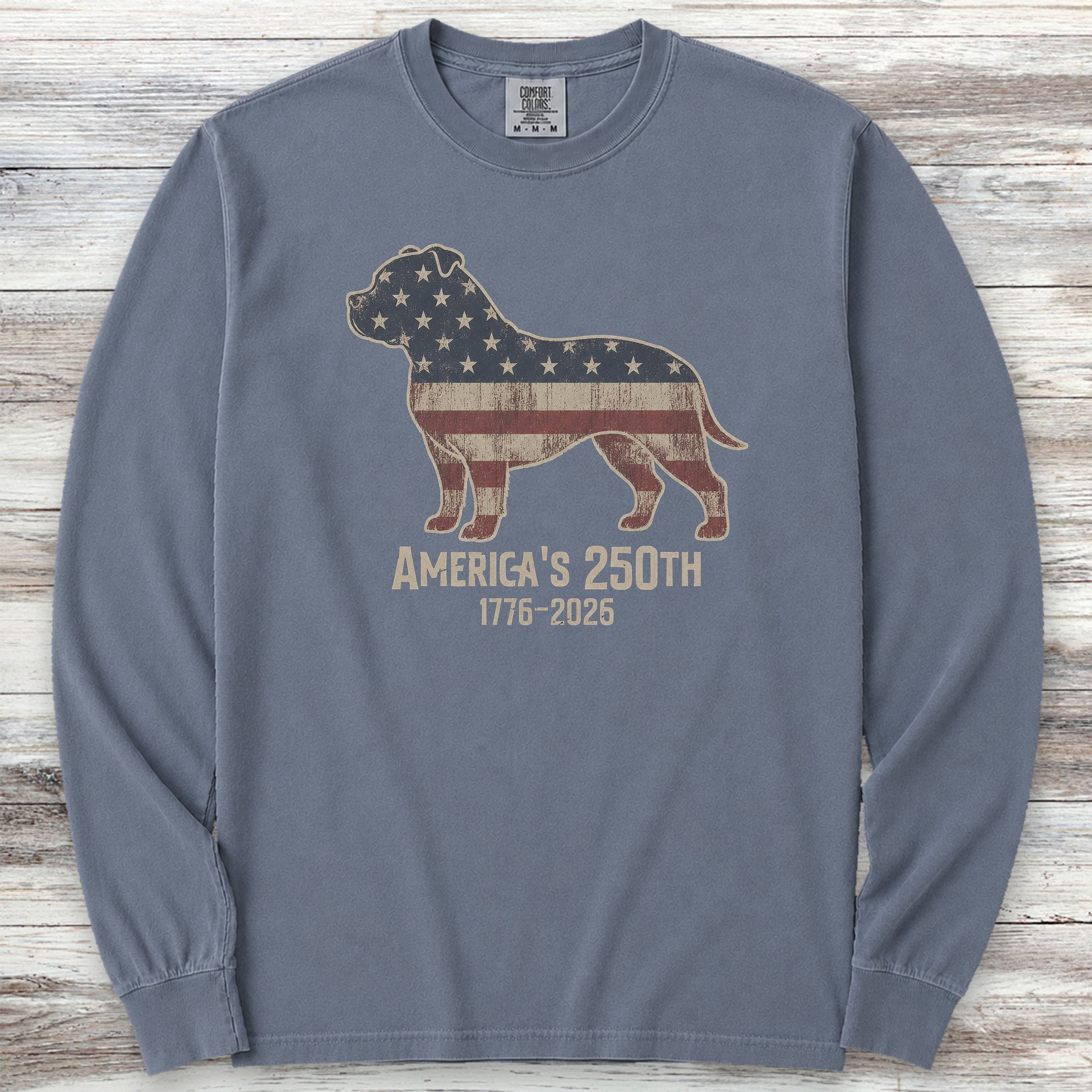 Pit Bull 250 Long Sleeve Tee - Blue Jean