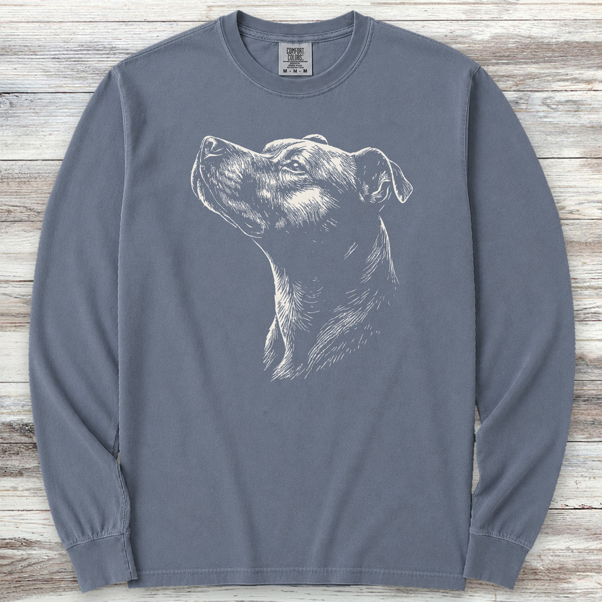 Pit Bull Loyalty Long Sleeve Tee - Blue Jean
