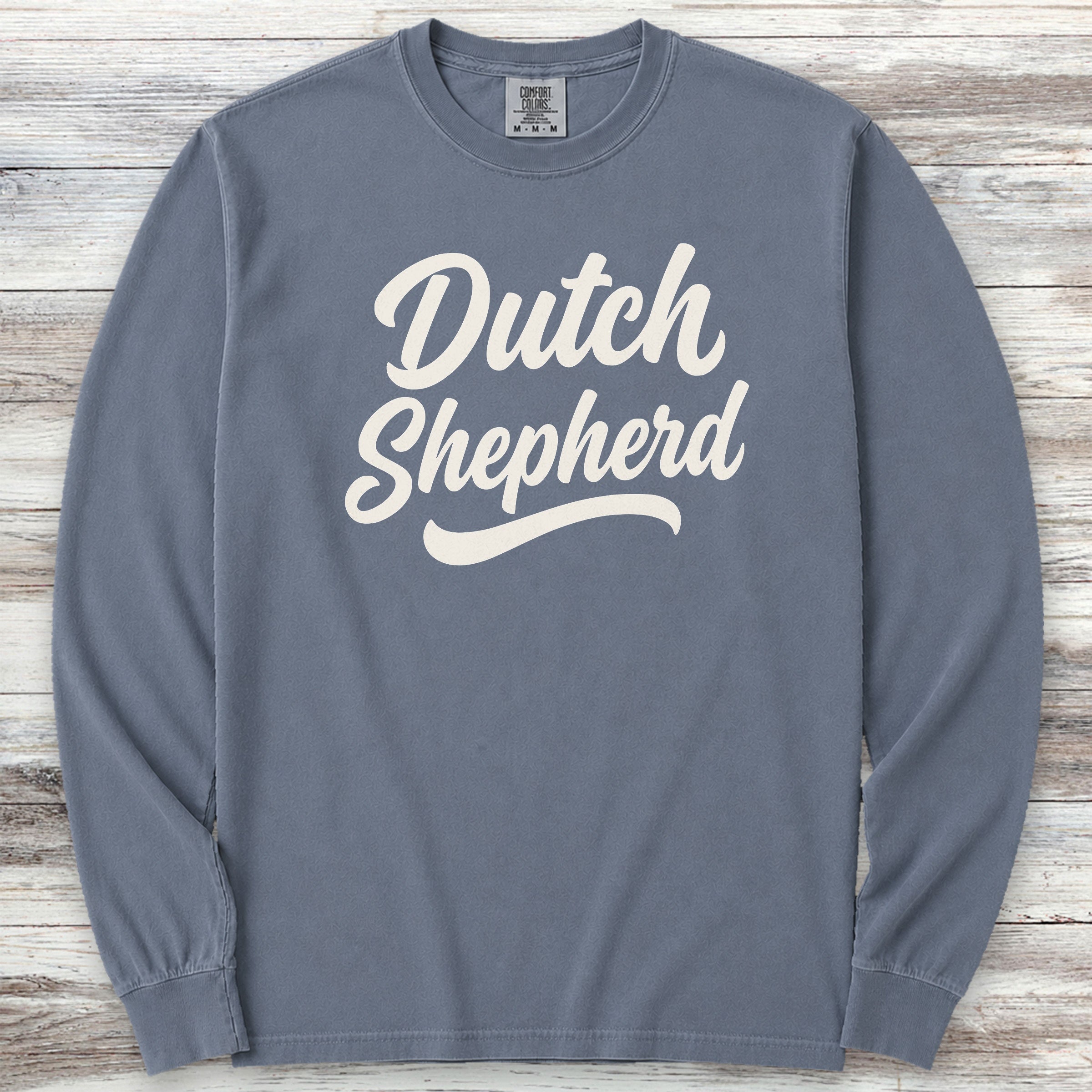Dutch Shepherd Team Long Sleeve Tee - Blue Jean