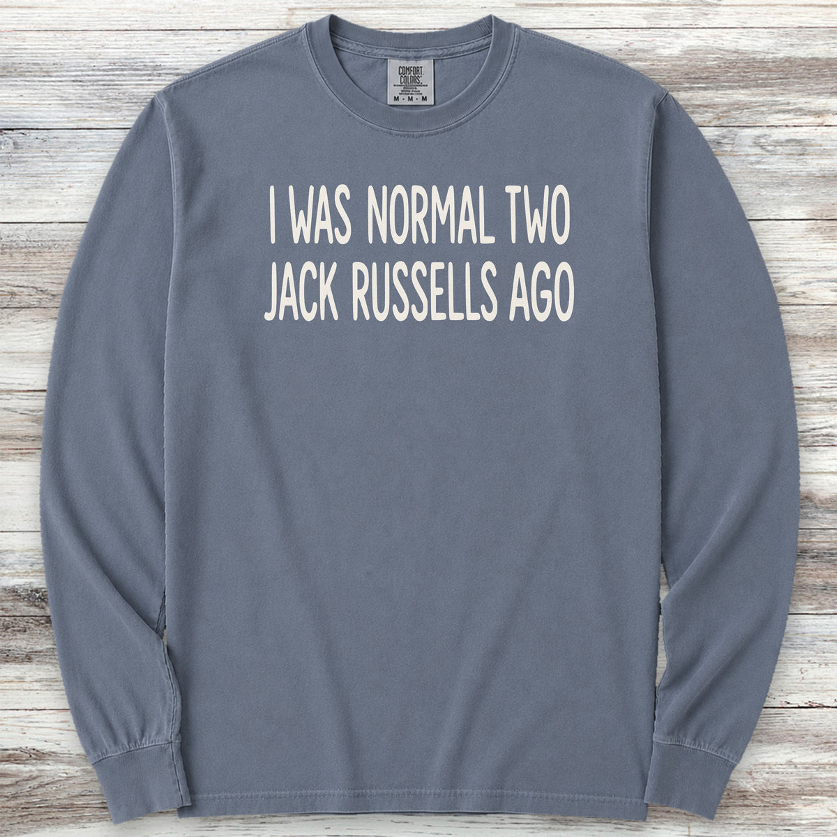 Jack Russell Normal Long Sleeve Tee - Blue Jean