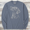Vizsla Loyalty Long Sleeve Tee - Blue Jean