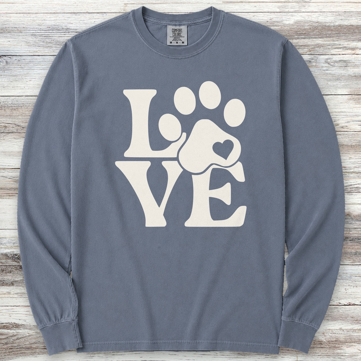 Love Long Sleeve Tee - Blue Jean