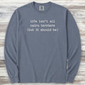 Cairn Terrier Life Long Sleeve Tee - Blue Jean