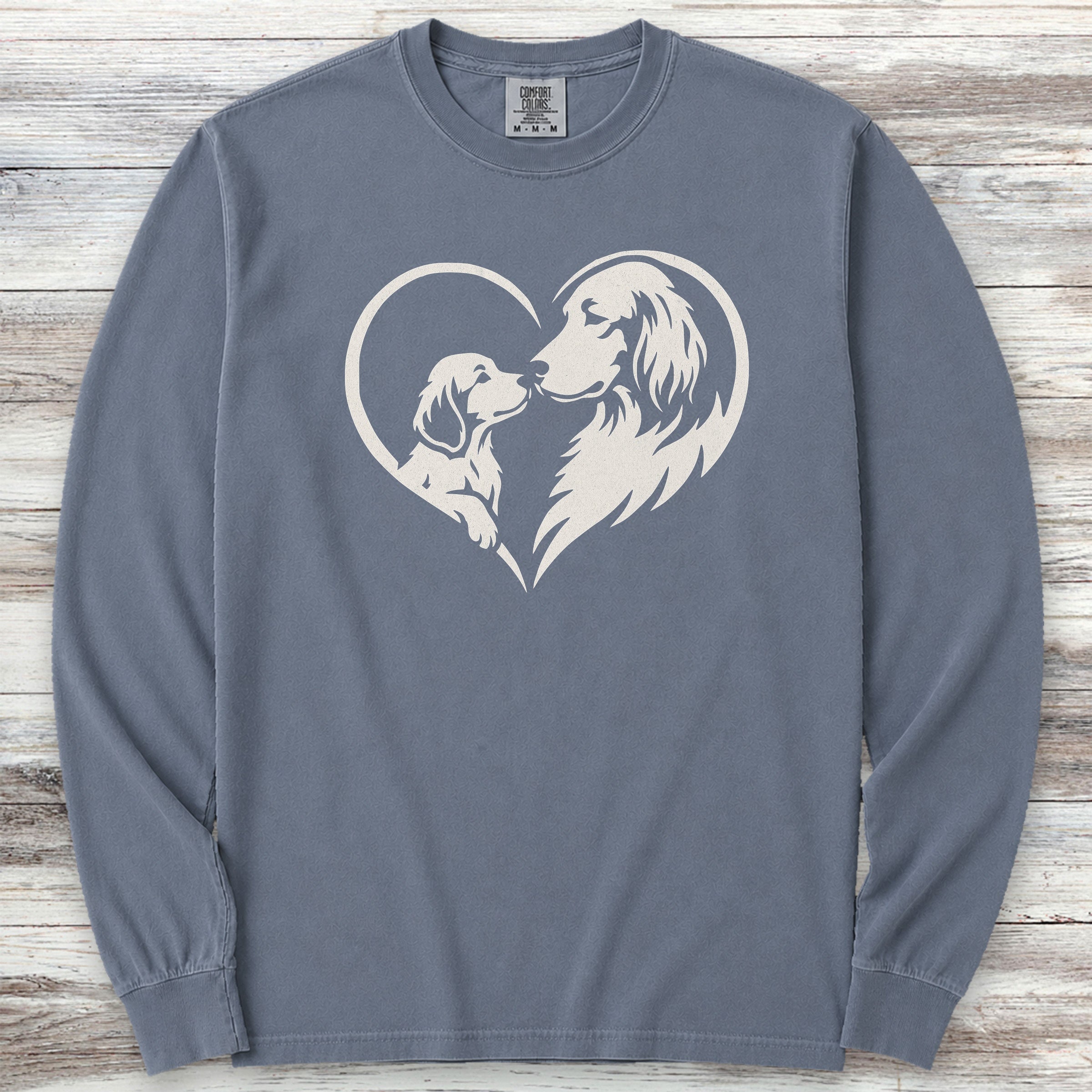 Irish Setter Heart Bond Long Sleeve Tee - Blue Jean